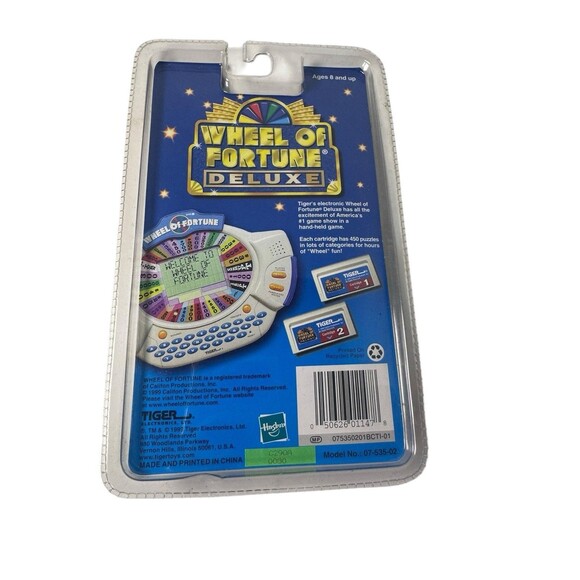 New Tiger 1999 Wheel of Fortune Game Cartridge 2 For Electronic Handheld - Picture 3 of 4